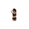 Pyjama 2 pièces, top et short dentelle noire 